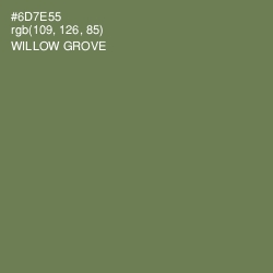 #6D7E55 - Willow Grove Color Image