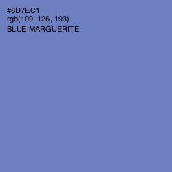 #6D7EC1 - Blue Marguerite Color Image