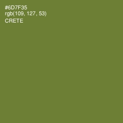 #6D7F35 - Crete Color Image