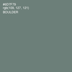 #6D7F79 - Boulder Color Image