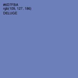 #6D7FBA - Deluge Color Image