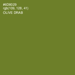 #6D8029 - Olive Drab Color Image