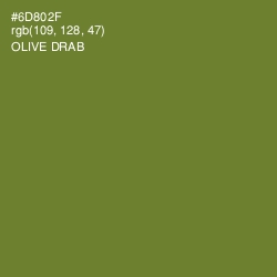 #6D802F - Olive Drab Color Image