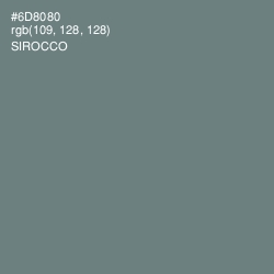 #6D8080 - Sirocco Color Image