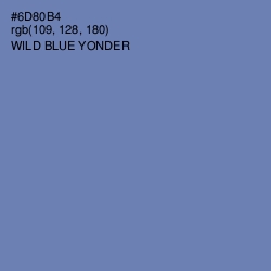 #6D80B4 - Wild Blue Yonder Color Image