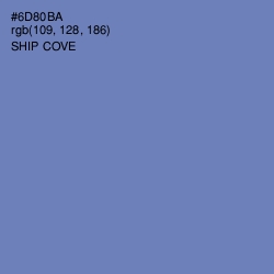 #6D80BA - Ship Cove Color Image