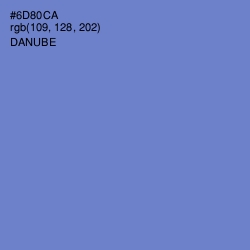 #6D80CA - Danube Color Image