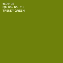 #6D810B - Trendy Green Color Image