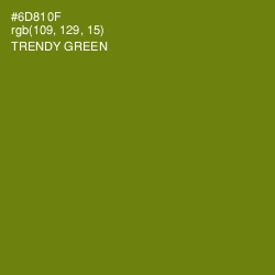 #6D810F - Trendy Green Color Image