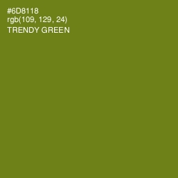 #6D8118 - Trendy Green Color Image
