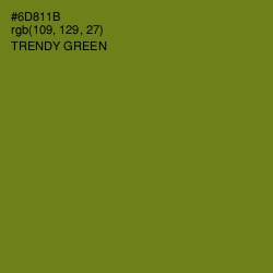 #6D811B - Trendy Green Color Image