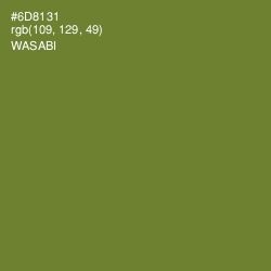 #6D8131 - Wasabi Color Image