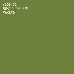 #6D813C - Wasabi Color Image