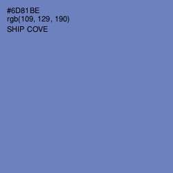 #6D81BE - Ship Cove Color Image