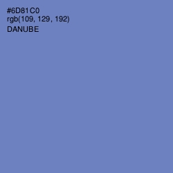 #6D81C0 - Danube Color Image