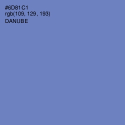 #6D81C1 - Danube Color Image