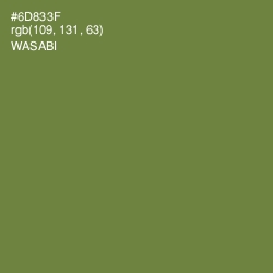 #6D833F - Wasabi Color Image