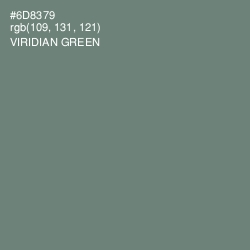 #6D8379 - Viridian Green Color Image