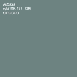 #6D8381 - Sirocco Color Image