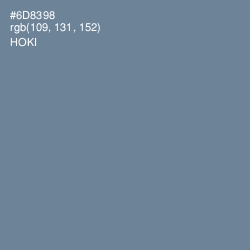 #6D8398 - Hoki Color Image