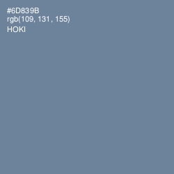 #6D839B - Hoki Color Image