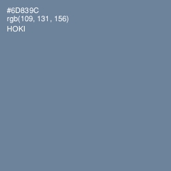 #6D839C - Hoki Color Image