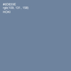 #6D839E - Hoki Color Image