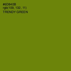 #6D840B - Trendy Green Color Image