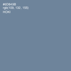 #6D849B - Hoki Color Image