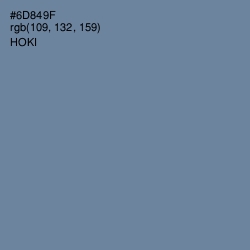 #6D849F - Hoki Color Image