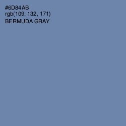 #6D84AB - Bermuda Gray Color Image