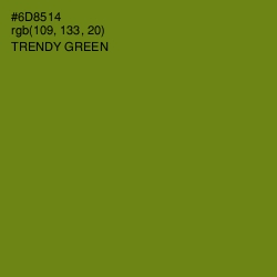 #6D8514 - Trendy Green Color Image