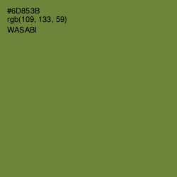 #6D853B - Wasabi Color Image