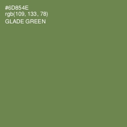 #6D854E - Glade Green Color Image