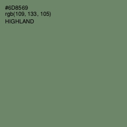 #6D8569 - Highland Color Image