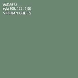 #6D8573 - Viridian Green Color Image
