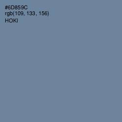 #6D859C - Hoki Color Image