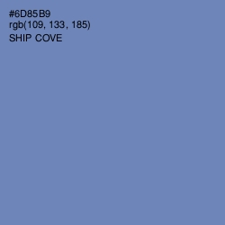 #6D85B9 - Ship Cove Color Image