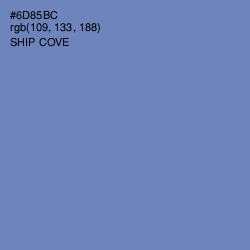 #6D85BC - Ship Cove Color Image