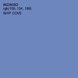 #6D86BD - Ship Cove Color Image
