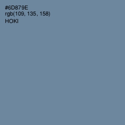 #6D879E - Hoki Color Image