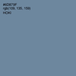 #6D879F - Hoki Color Image