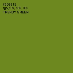 #6D881E - Trendy Green Color Image