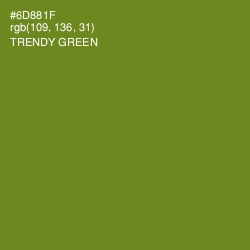 #6D881F - Trendy Green Color Image
