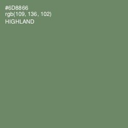 #6D8866 - Highland Color Image