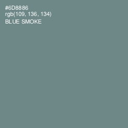 #6D8886 - Blue Smoke Color Image