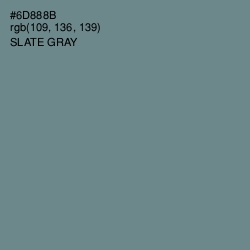#6D888B - Slate Gray Color Image