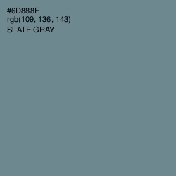 #6D888F - Slate Gray Color Image