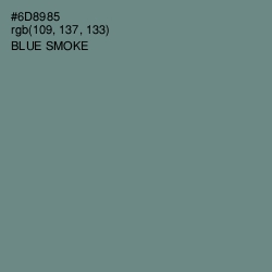 #6D8985 - Blue Smoke Color Image