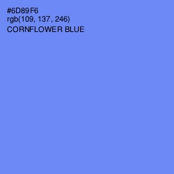 #6D89F6 - Cornflower Blue Color Image